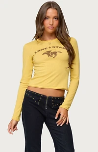 Edikted Lone Star Long Sleeve T-Shirt