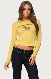 Edikted Lone Star Long Sleeve T-Shirt