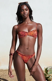 Pacsun Brown Melea Braided Bralette Bikini Top