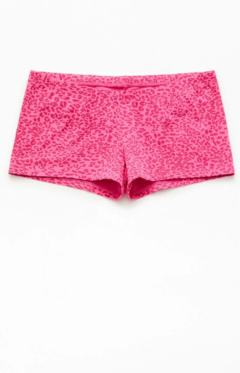 John Galt Pink Leopard Boxer Boyshorts