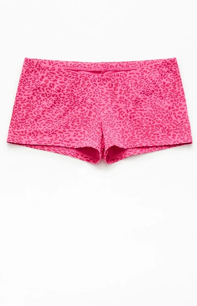 John Galt Pink Leopard Boxer Boyshorts