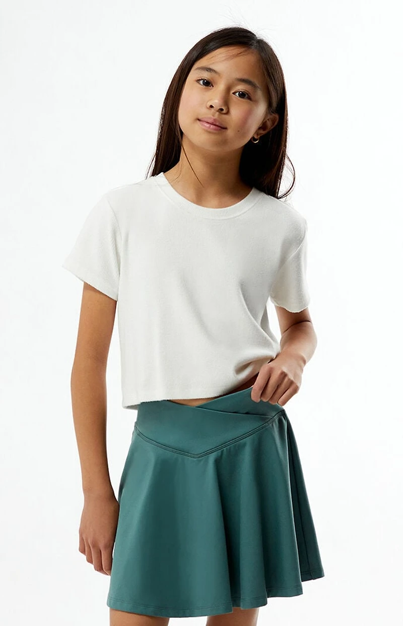PAC 1980 Kids WHISPER Active Sage Crossover Mini Skort