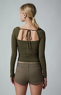 Third Charm Twill Low Rise Shorts