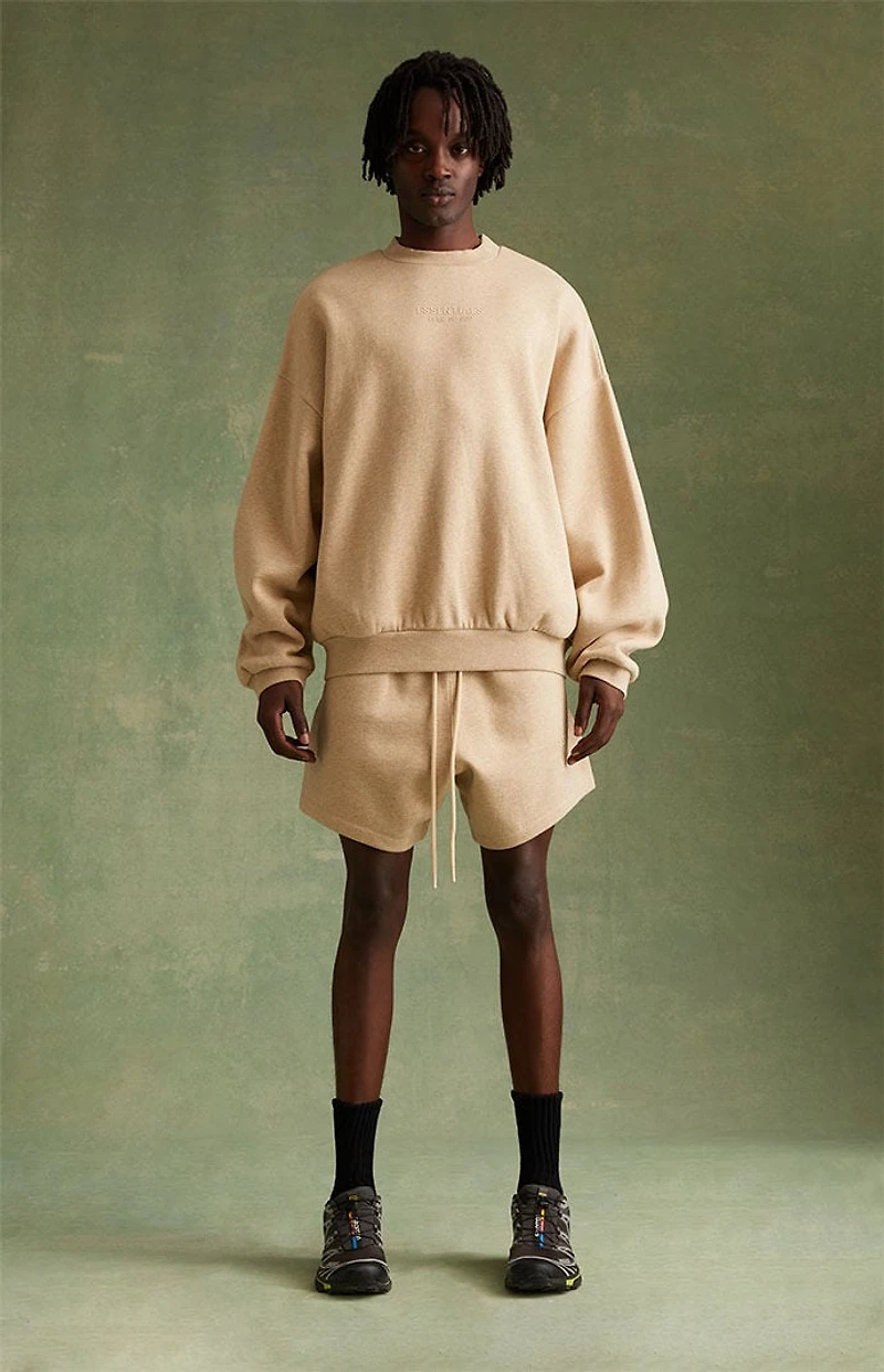 Fear of God ESSENTIALS Gold Heather Crew Neck Sweatshirt