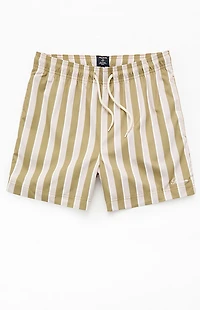 Pacsun Balcony Striped Eco 4.5" Swim Trunks