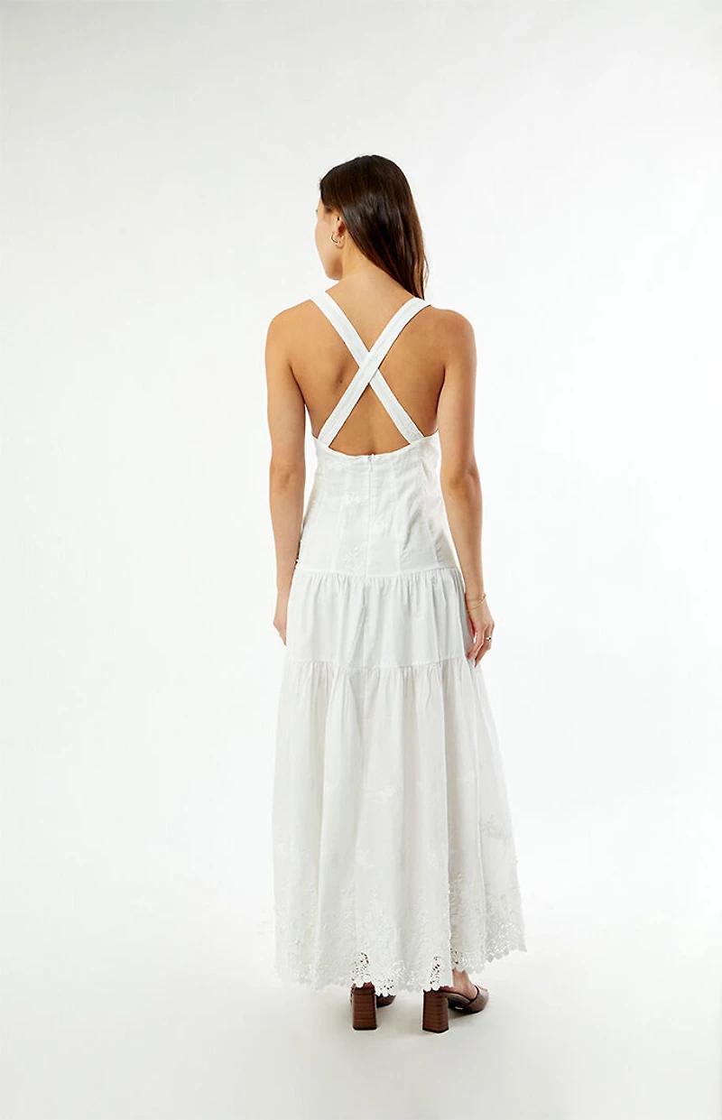 WEWOREWHAT Ruched Cup Peplum Midi Dress