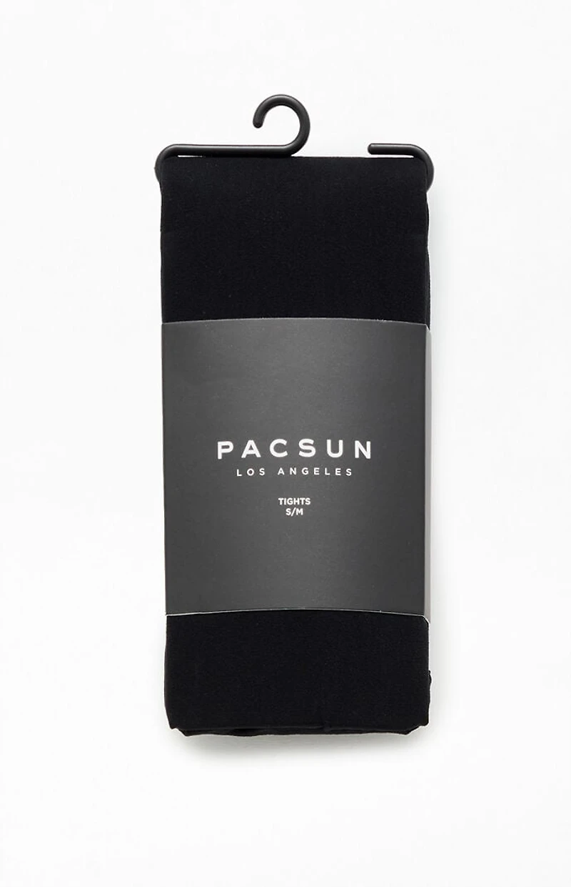 Pacsun Black Solid Color Tights