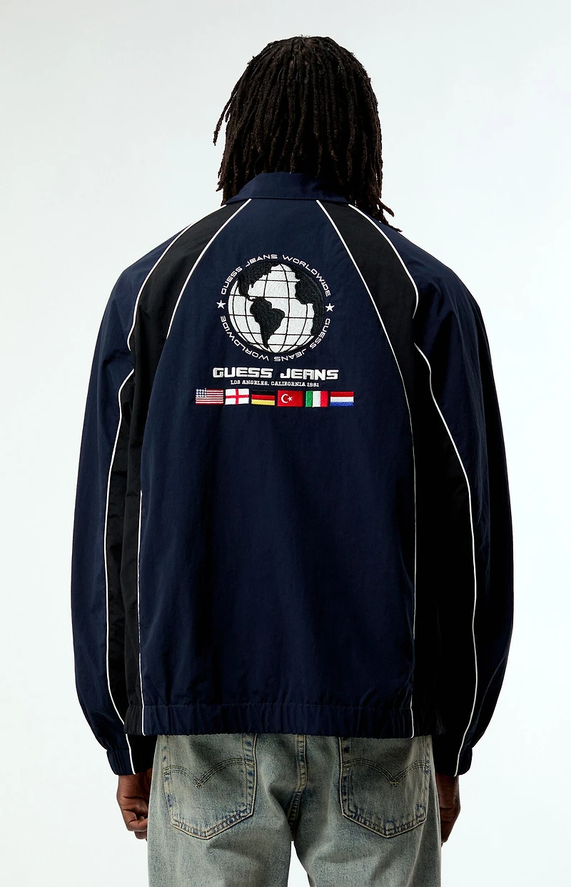 Guess Jeans Crinkly Nylon Track Jacket