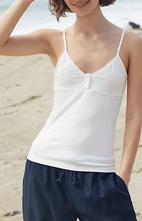 John Galt White Tiffany Tank Top
