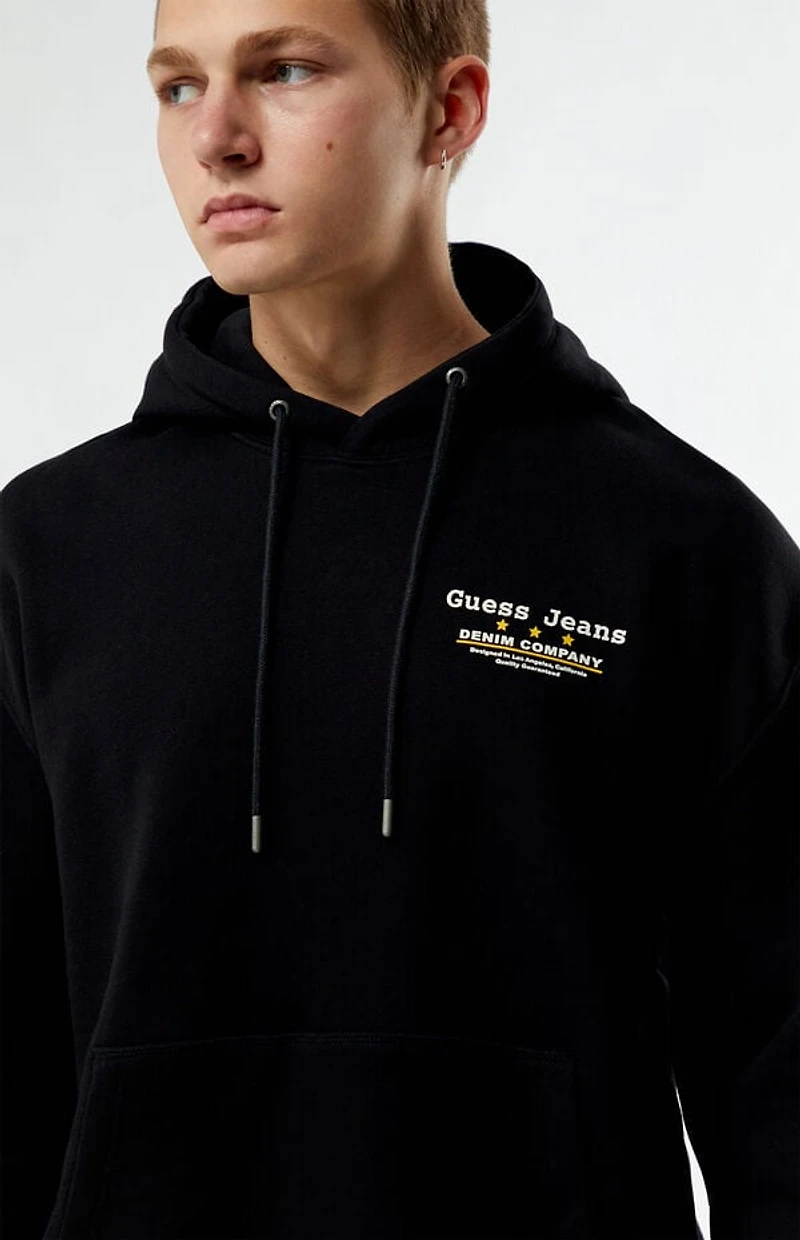 Guess Jeans Black Denim Company Hoodie