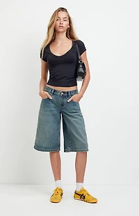 Pacsun Peyton Extreme Jorts Dark Blue