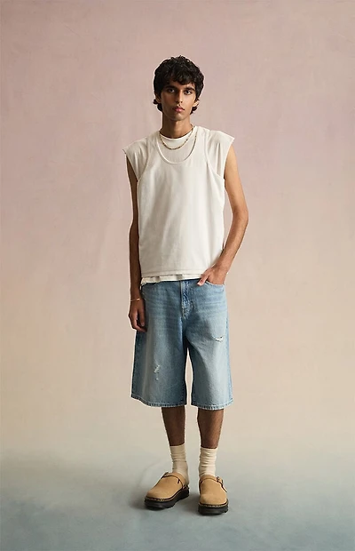 RARE DNM EDIT Seoul Ripped Baggy Jorts