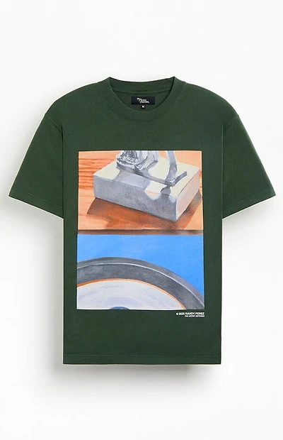 Pacsun Pac Artist Network x Randy Perez Green Still T-Shirt