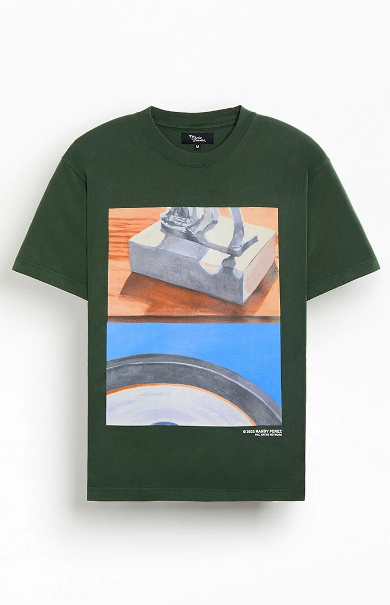 Pacsun Pac Artist Network x Randy Perez Green Still T-Shirt