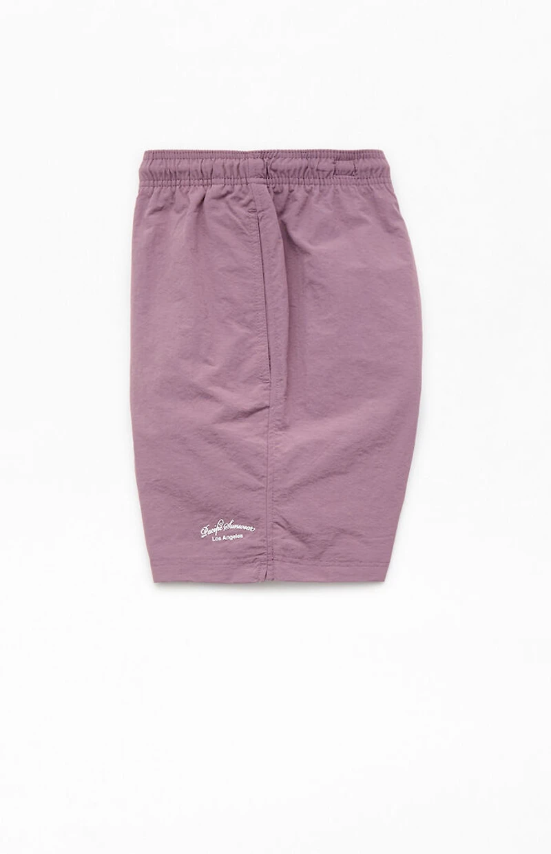 Pacsun Lavender Collegiate 6.5'' Swim Trunks