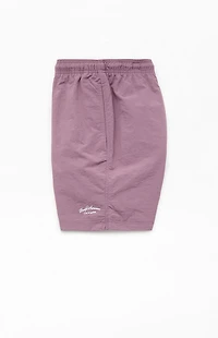 Pacsun Lavender Collegiate 6.5'' Swim Trunks