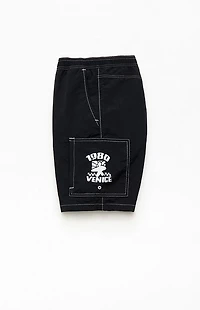 Pacsun Black Rider Baggy 7.5" Swim Trunks