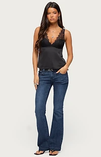 Edikted Vikkey Lacey Satin Tank Top