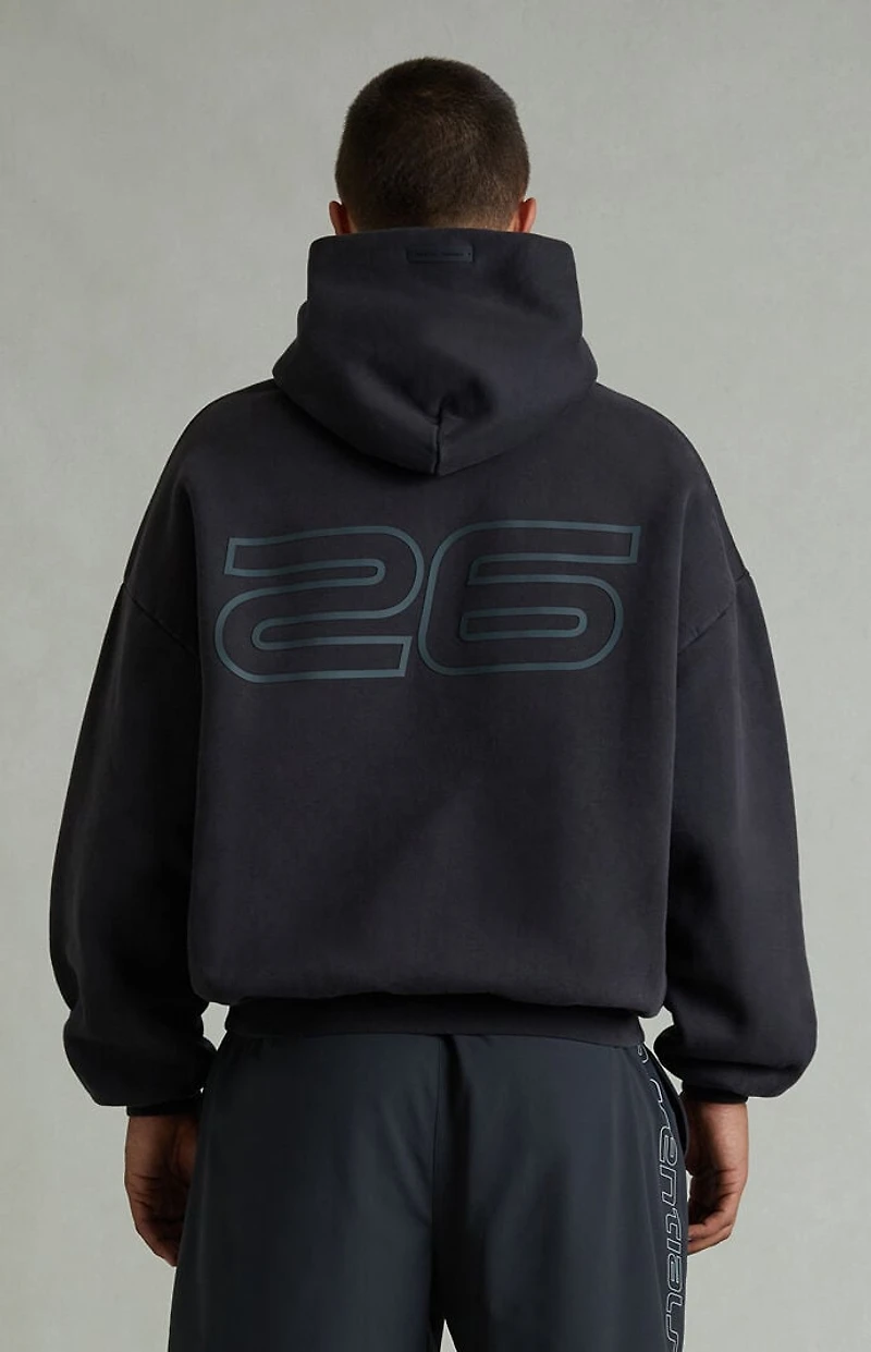 Fear of God ESSENTIALS Vintage Black '90s Fleece Hoodie