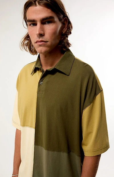 Brixton Deco Blocked Relaxed Polo Shirt
