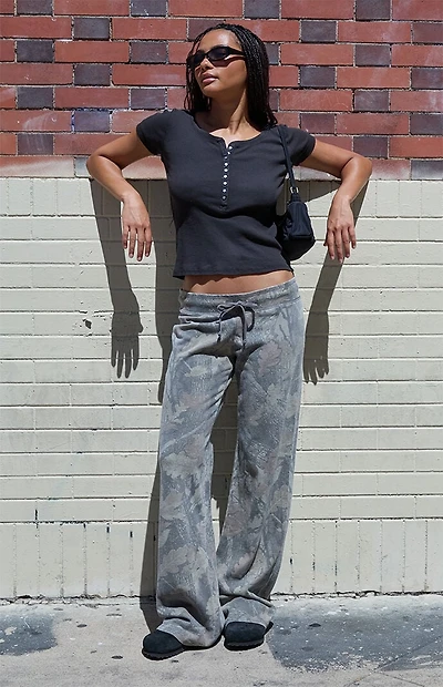 John Galt Camo Hilary Yoga Baggy Sweatpants