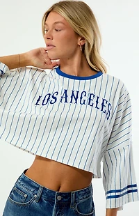 WILD COLLECTIVE Los Angeles Sport Long Sleeve Cropped T-Shirt