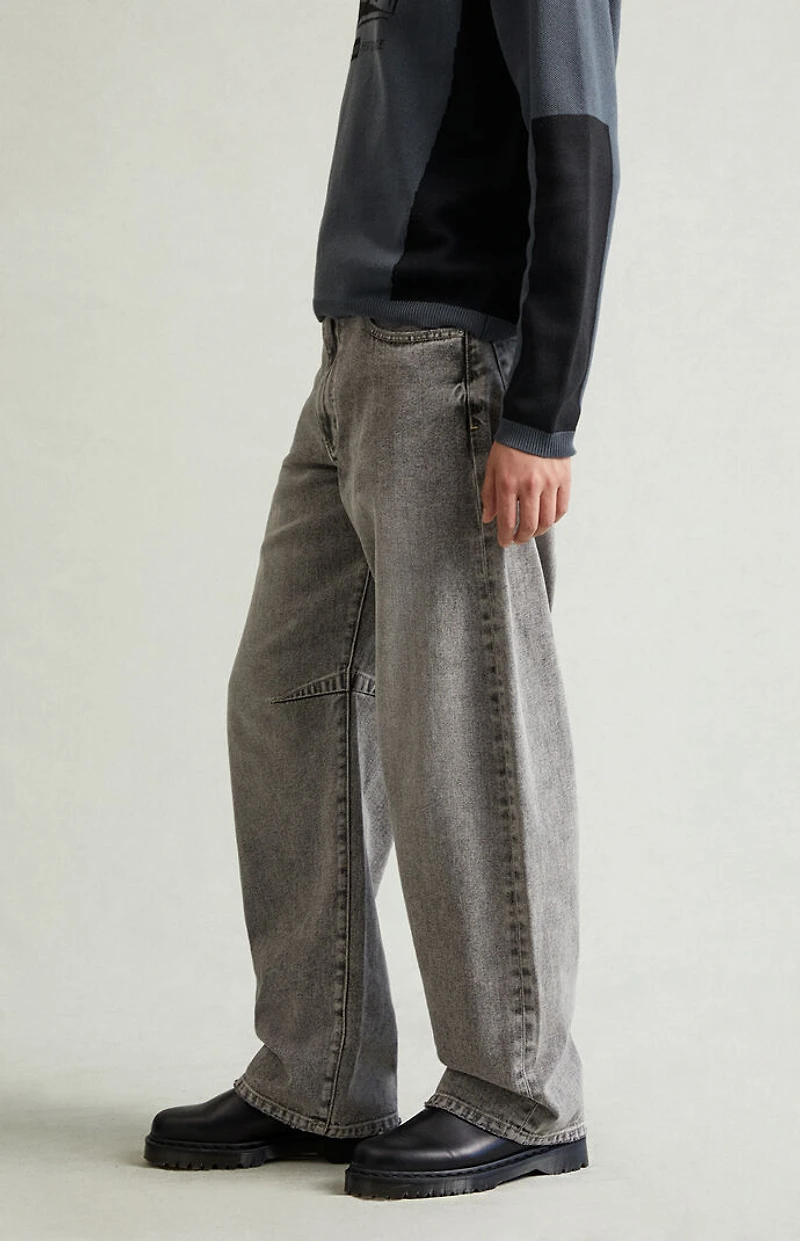 Pacsun Mason Baggy Jeans Darted Dark Gray