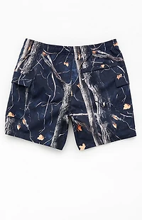 Pacsun Dark Leaf Camo 6.5" Swim Trunks