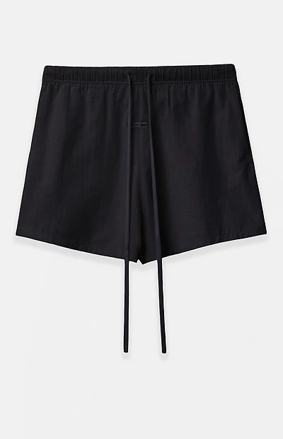 Fear of God ESSENTIALS Women's Jet Black Lounge Shorts