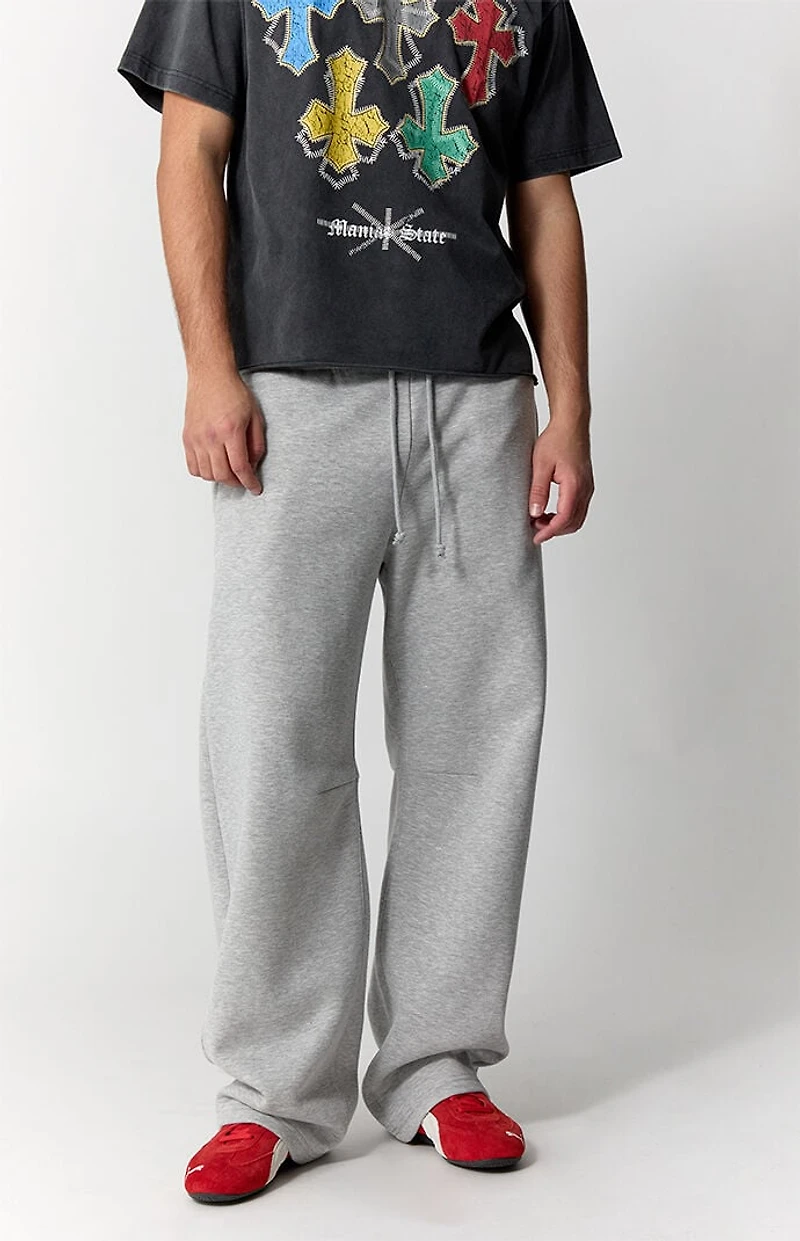 Pacsun Heather Grey Blaine Barrel Sweatpants