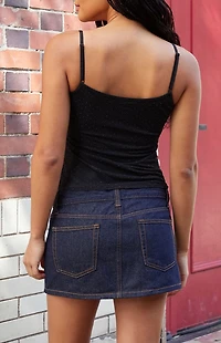 John Galt Polka Dot Beyonca Long Tank Top