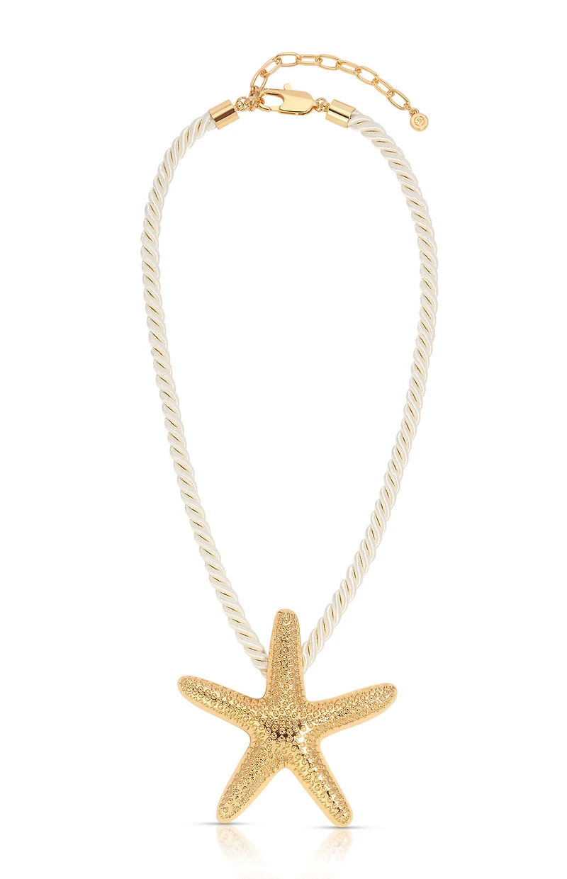 Ettika Starfish Statement Pendant Necklace