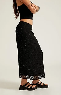 Beverly and Beck Sequin Midi Skirt