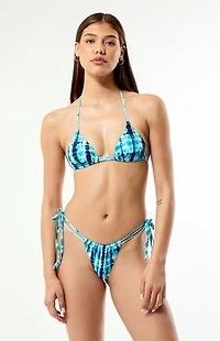 Pacsun Tie Dye Tessa Double Tunnel Curtain Side Cheeky Bikini Bottom