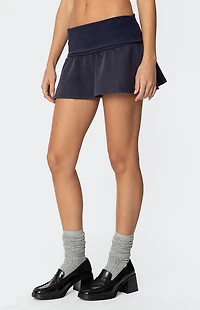 Edikted Cher Fold Over Mini Skirt