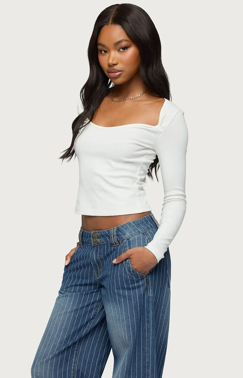 Edikted Ximena Scoop Neck Top