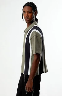 Pacsun Sloan Striped Textured Camp Shirt