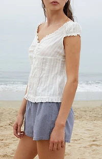 John Galt White Elena Top