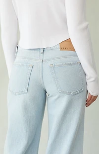 Pacsun Casey Low Rise Baggy Jeans Light Indigo Wash