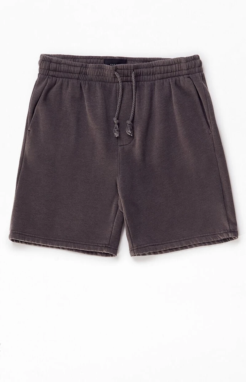 Pacsun Charcoal Fleece Volley Shorts