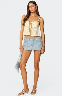 Edikted Loula Tie Front Tank Top