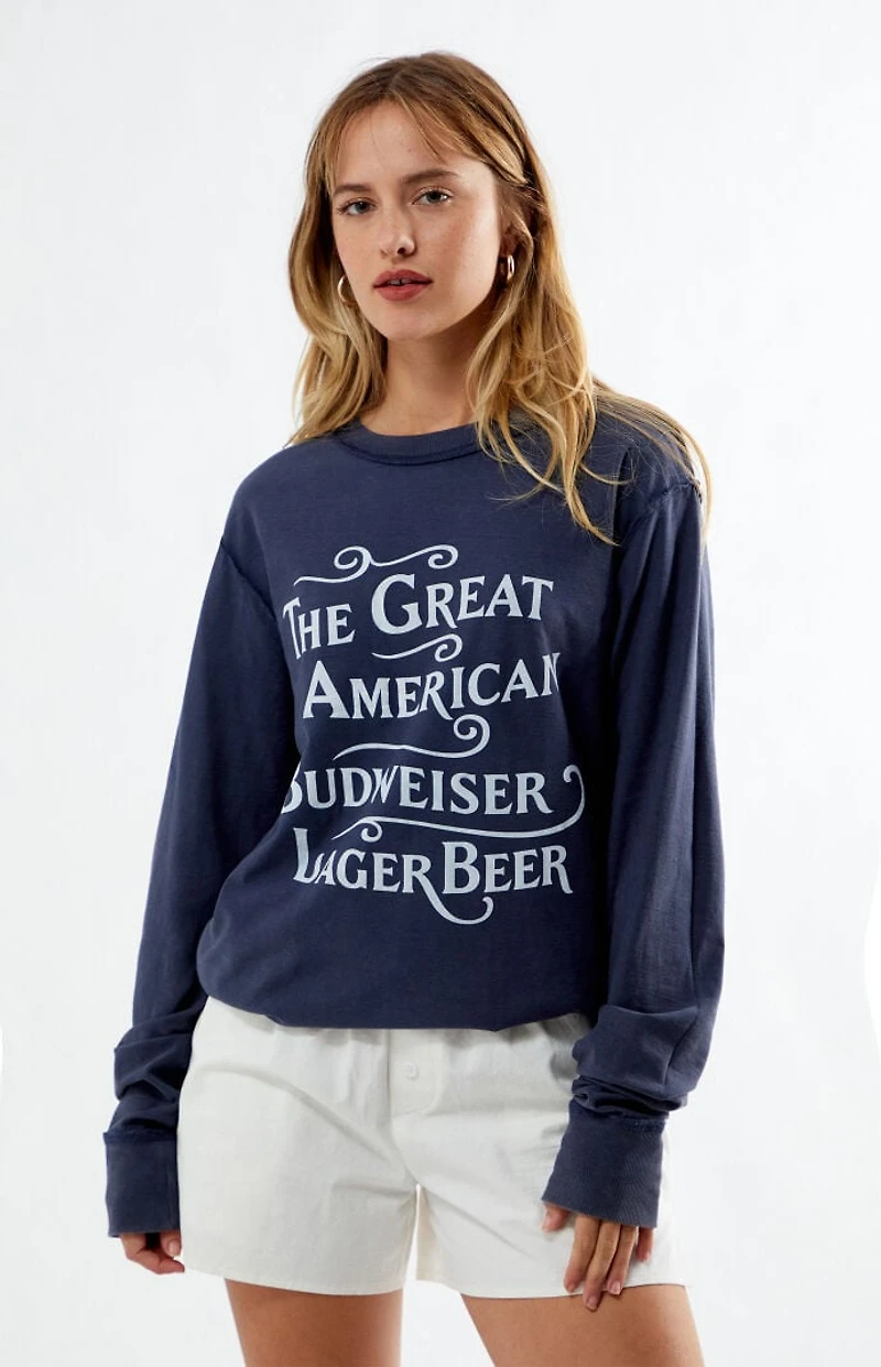 Budweiser By PacSun Reversible Long Sleeve Pocket T-Shirt