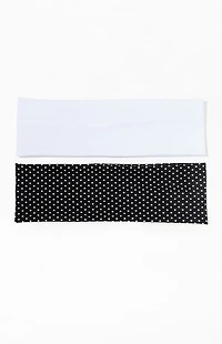 LA Hearts 2 Pack Solid & Dots Soft Headbands