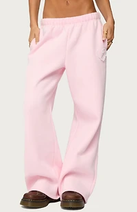 Edikted Love Wide Leg Sweatpants