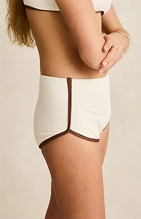 Rhythm Cream Contrast Swim Shorts
