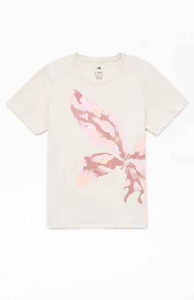 adidas Kids Heather Oatmeal Regular Fit T-Shirt