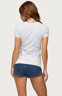 Edikted UK Girl Rhinestone T-Shirt