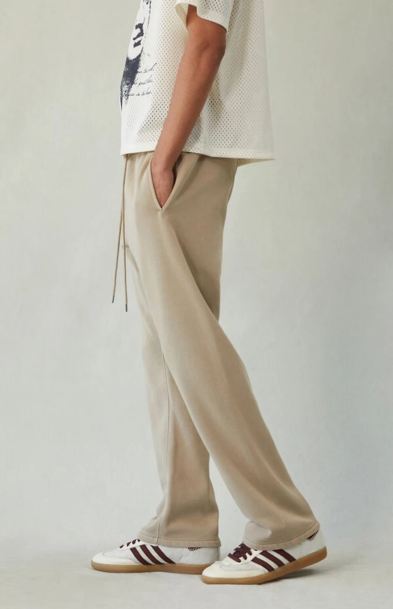 Pacsun Tan Straight Leg Sweatpants