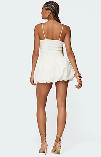 Edikted Ribbed Bubble Skirt Mini Dress