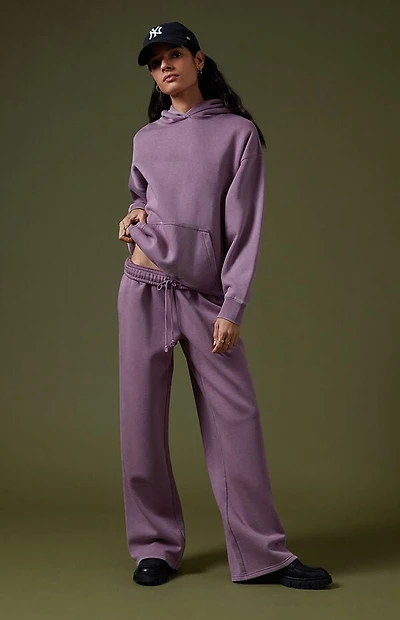 Pacsun Purple Core Vintage Wash Baggy Sweatpants